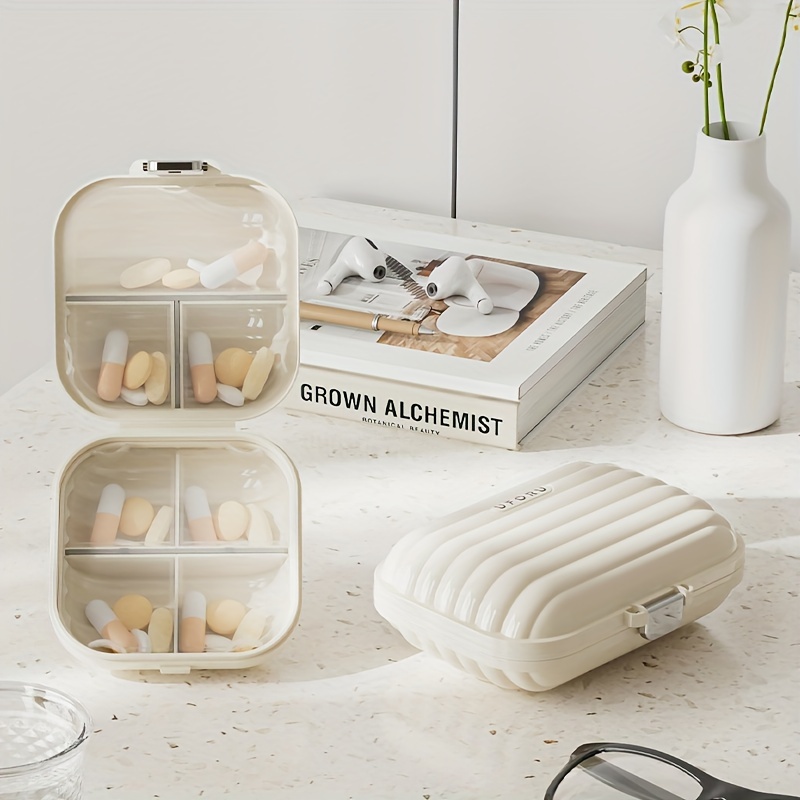 Portable Mini Pill Box for Travel and Storage